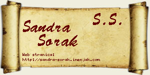 Sandra Sorak vizit kartica